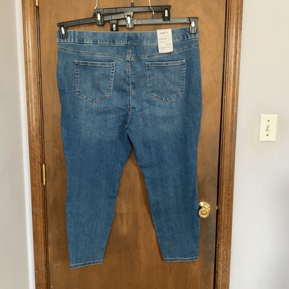 Sonoma jegging pull on with stretch faux patch print casual - Picture 8 of 17